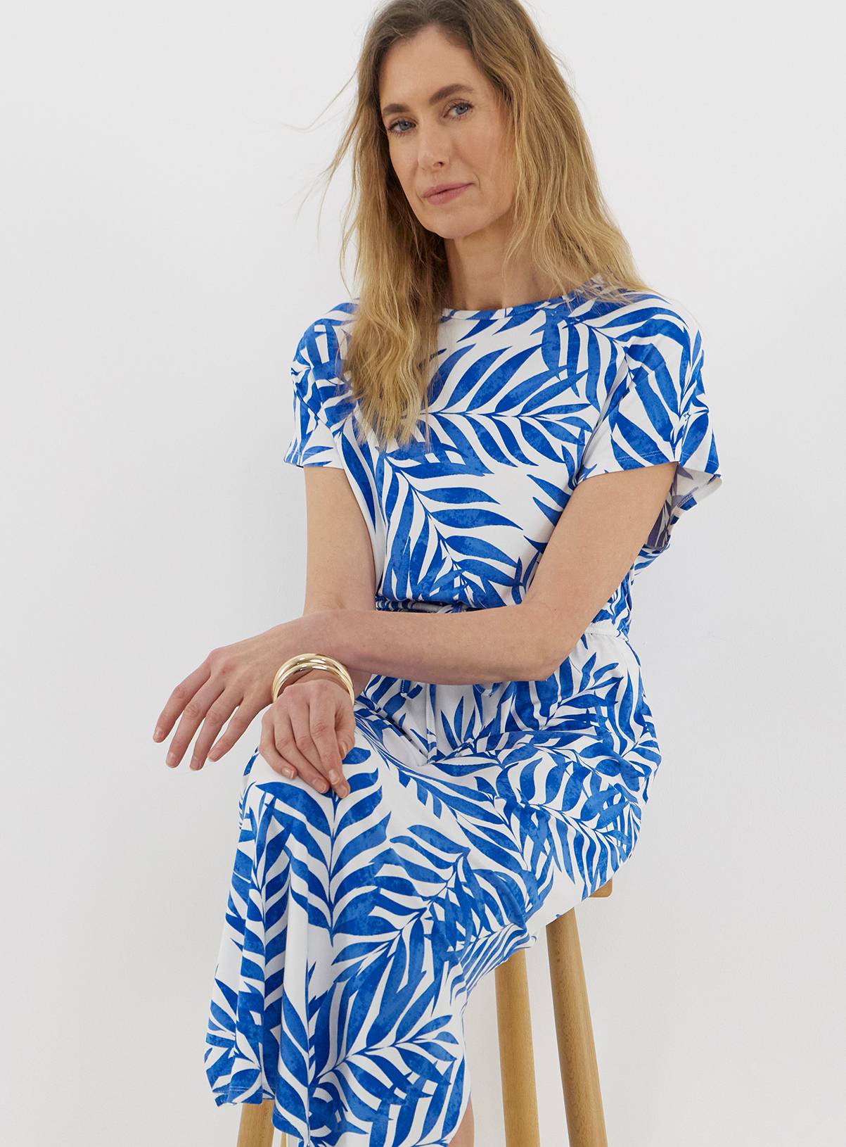 JD WILLIAMS Great Value Tie Waist Midi T-Shirt Dress 26 - Image 4